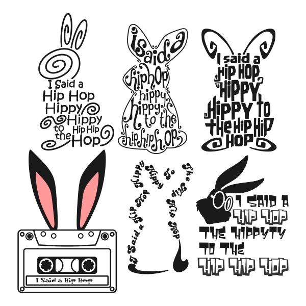 I said a hip hop the hippity to the hip hip hop cuttable design  apex
